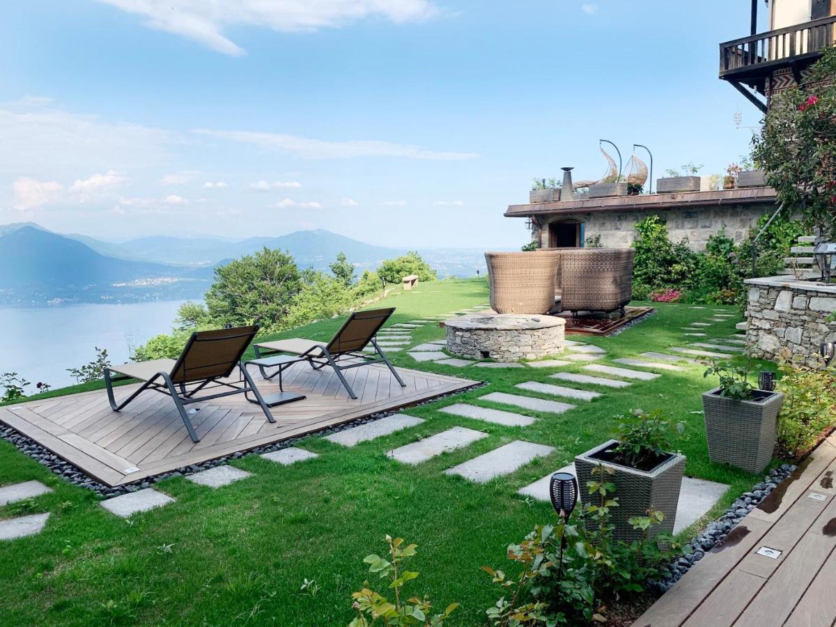 Private Luxury Spa & Silence Retreat With Spectacular View Over The Lake Maggiore สเตรซา ภายนอก รูปภาพ