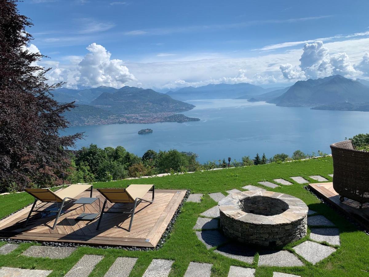 Private Luxury Spa & Silence Retreat With Spectacular View Over The Lake Maggiore สเตรซา ภายนอก รูปภาพ