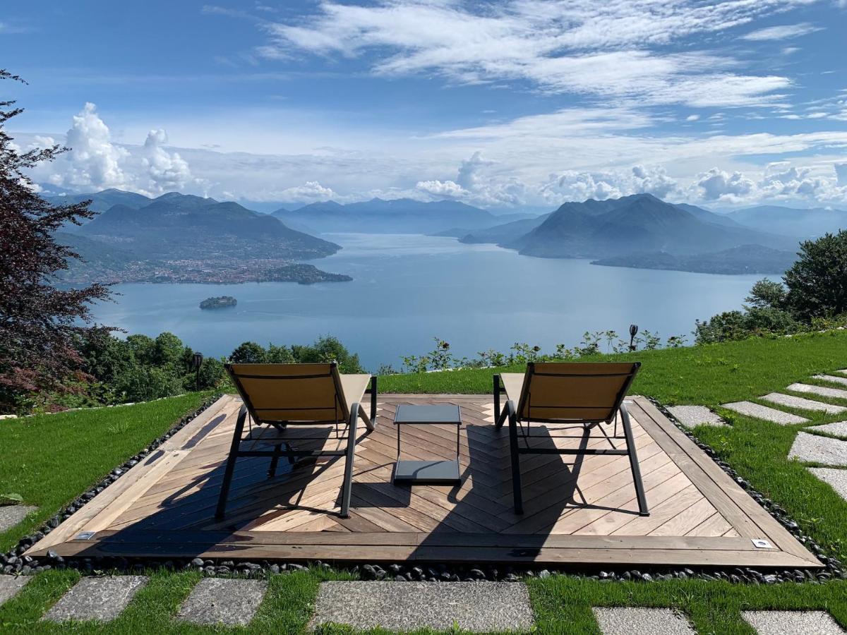 Private Luxury Spa & Silence Retreat With Spectacular View Over The Lake Maggiore สเตรซา ภายนอก รูปภาพ