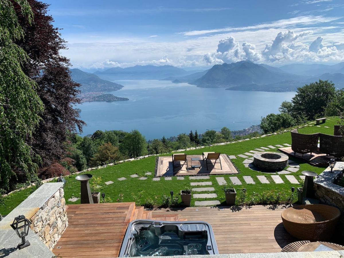 Private Luxury Spa & Silence Retreat With Spectacular View Over The Lake Maggiore สเตรซา ภายนอก รูปภาพ