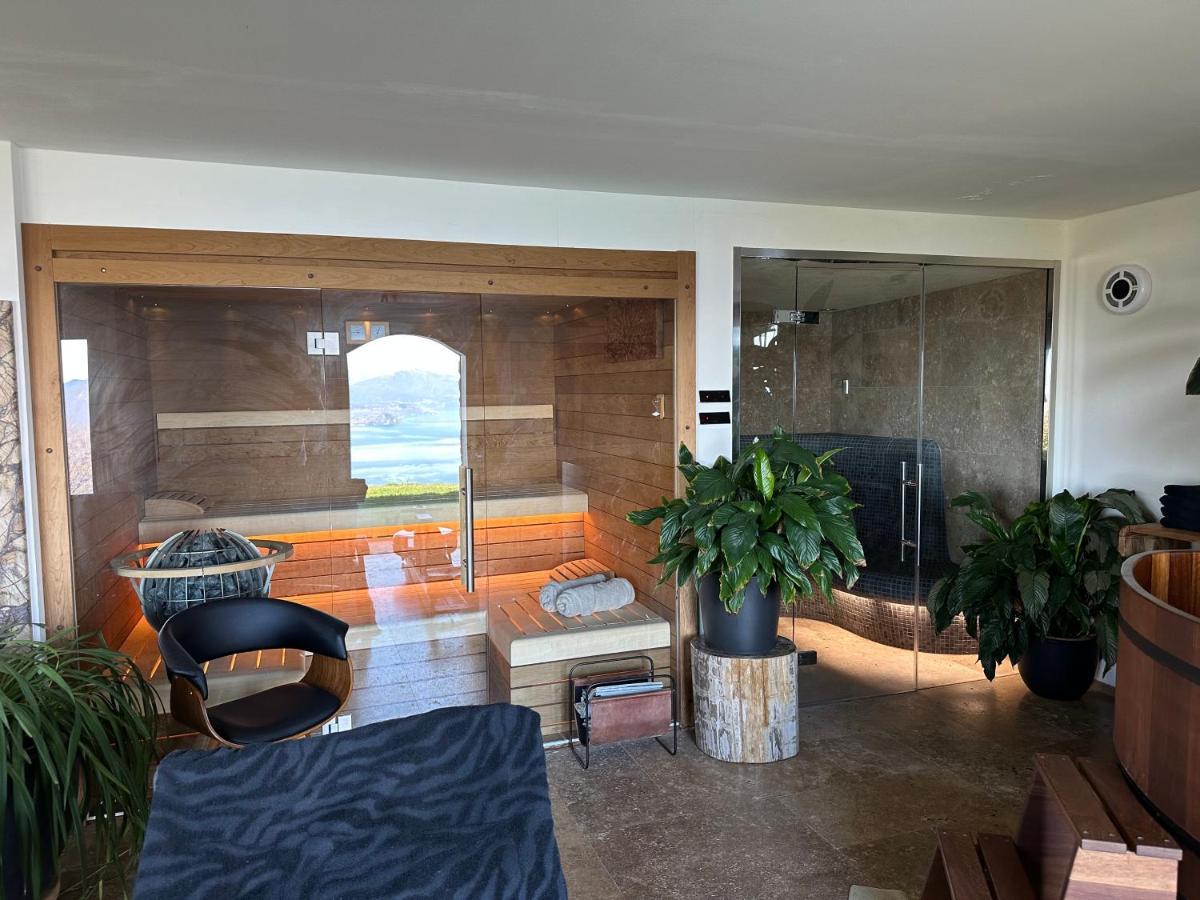 Private Luxury Spa & Silence Retreat With Spectacular View Over The Lake Maggiore สเตรซา ภายนอก รูปภาพ