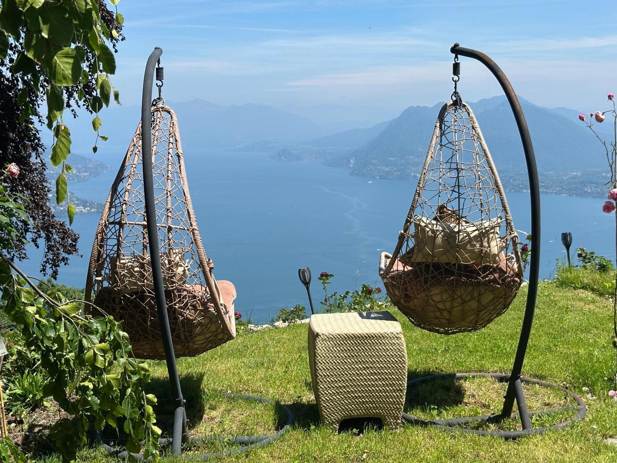 Private Luxury Spa & Silence Retreat With Spectacular View Over The Lake Maggiore สเตรซา ภายนอก รูปภาพ