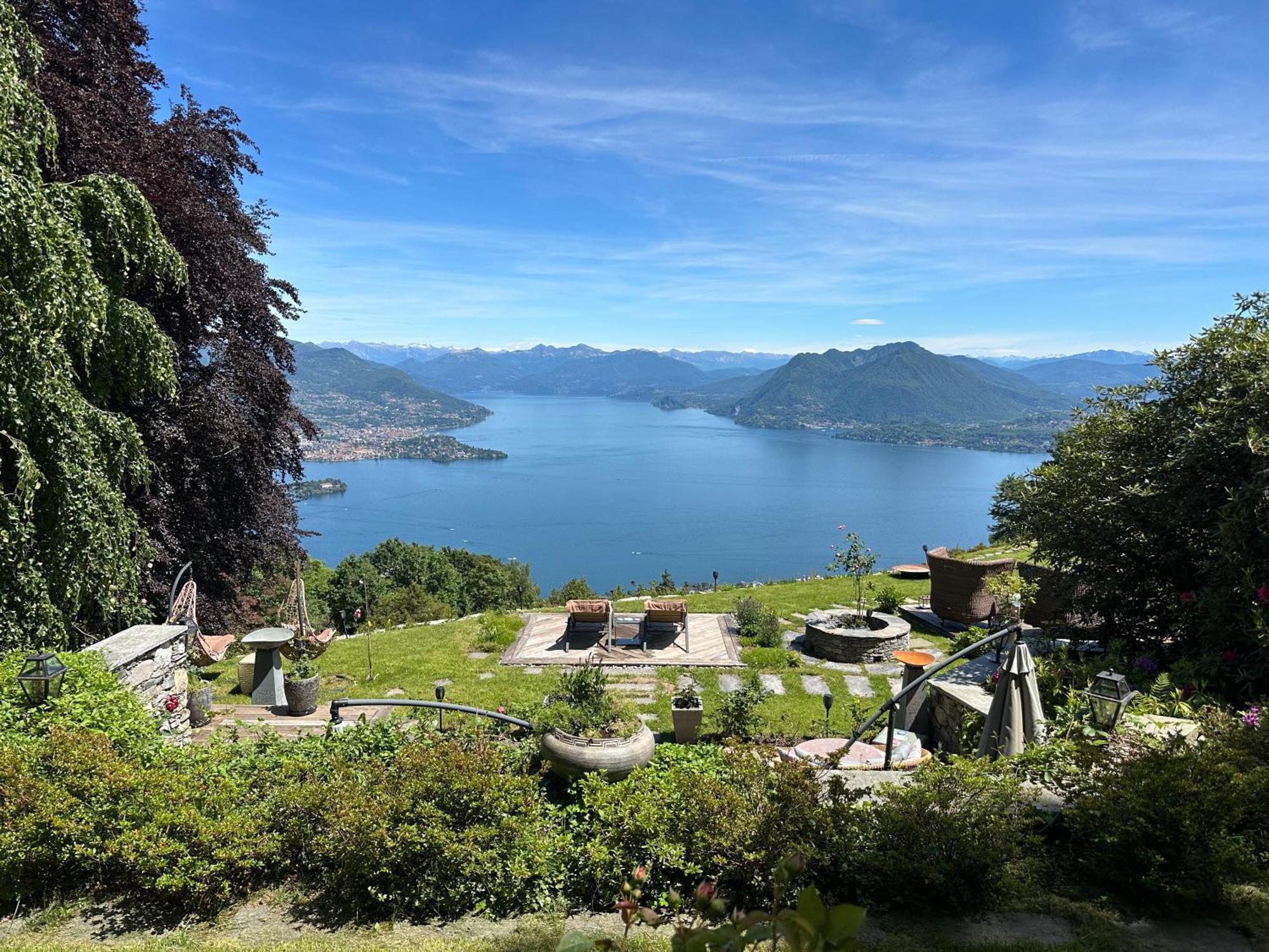 Private Luxury Spa & Silence Retreat With Spectacular View Over The Lake Maggiore สเตรซา ภายนอก รูปภาพ